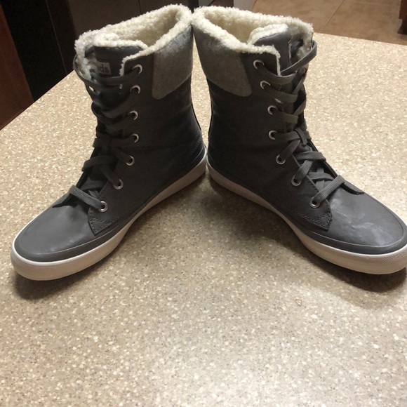 Keds Shoes - COPY - KEDS JULIET GREY LEATHER (A6)